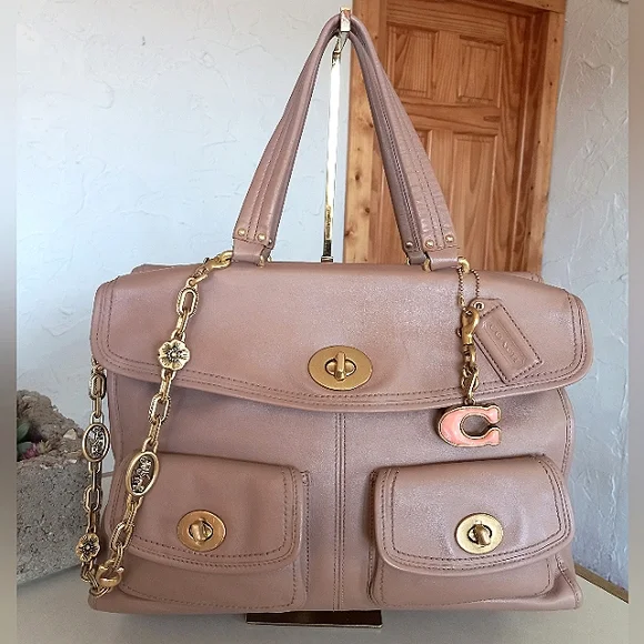 Coach 12980 Hampton Collection, Legacy Travel Bag, Tan - Picture 2 of 15